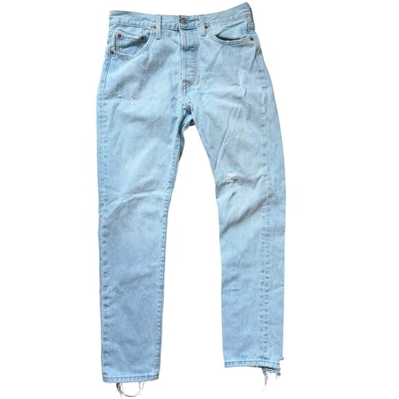 Levi’s 501 skinny Size W 29 L 30 light wash - Picture 3 of 9